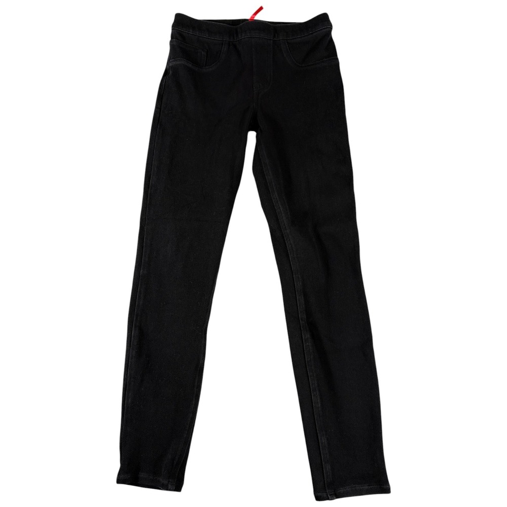 Spanx Jean-ish Leggings Women S Black Slim Stretch Premium Midrise Pants Pull Up